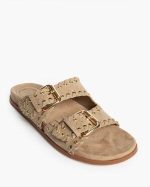 Sandalia Plana Camel