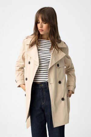 Gabardina Ganzi Beige