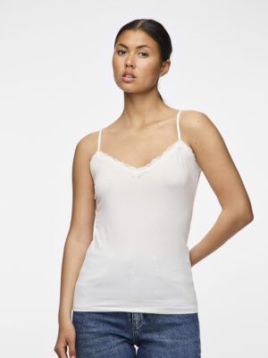 Top Kate Lace Blanco