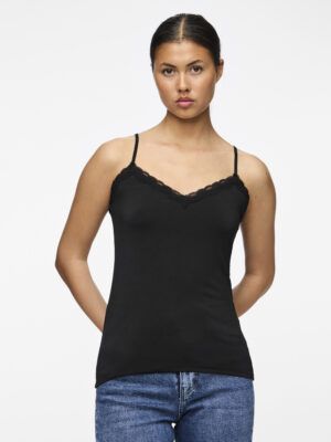 Top Kate Lace Negro