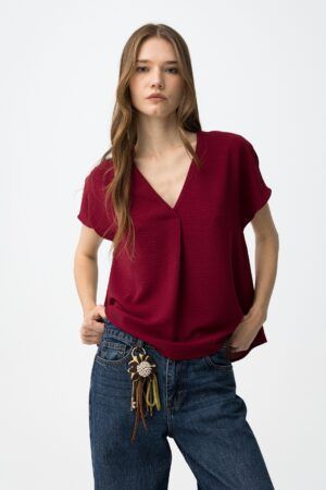 Blusa Maxine Rojo Tibetano